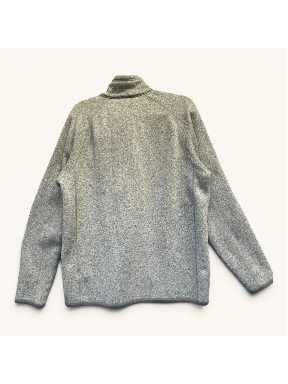 Patagonia Better Sweater 1/4 Zip Fleece Pullover Mens L Gray Knit Jacket